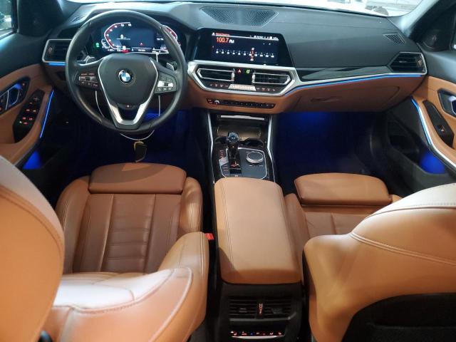 3MW5R7J08M8B64611 - 2021 BMW 330XI BLUE photo 8