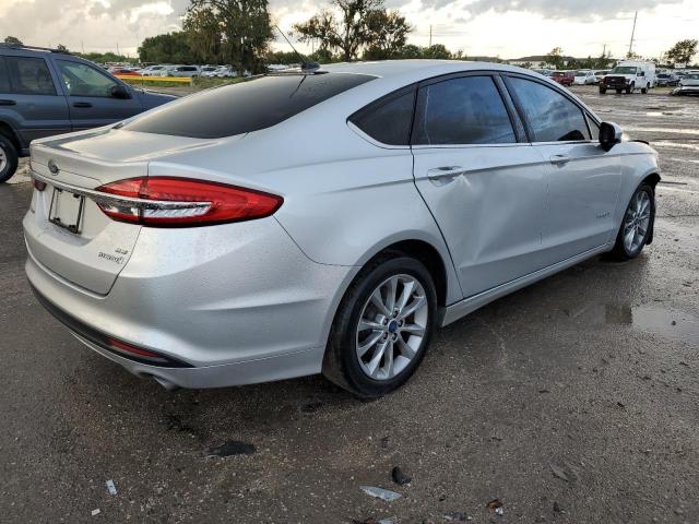 3FA6P0LU1HR336603 - 2017 FORD FUSION SE HYBRID SILVER photo 3