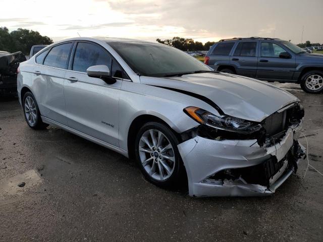 3FA6P0LU1HR336603 - 2017 FORD FUSION SE HYBRID SILVER photo 4