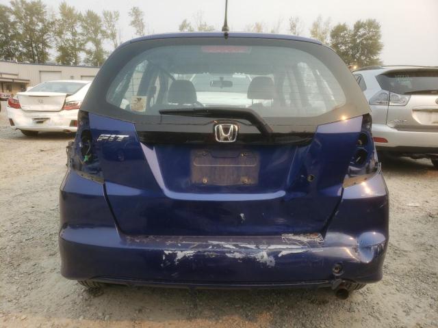 JHMGE8H23AS020848 - 2010 HONDA FIT BLUE photo 6