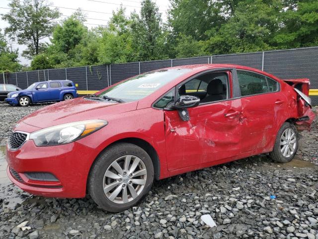 KNAFX4A66G5612083 - 2016 KIA FORTE LX RED photo 1