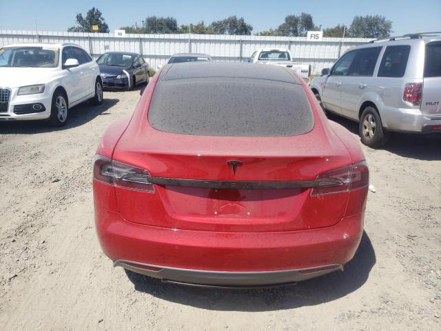 5YJSA1H14EFP67531 - 2014 TESLA MODEL S Qırmızı foto 6