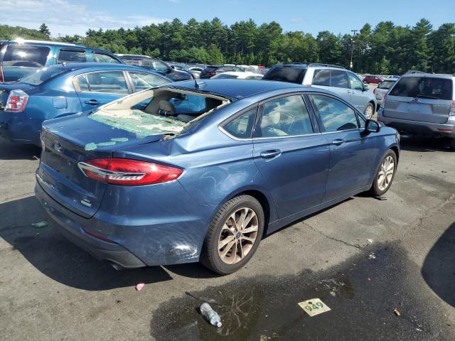 3FA6P0HD6KR275359 - 2019 FORD FUSION SE BLUE photo 3