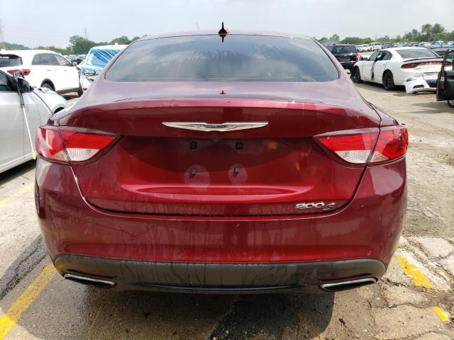 1C3CCCBB6GN184964 - 2016 CHRYSLER 200 S BURGUNDY photo 6