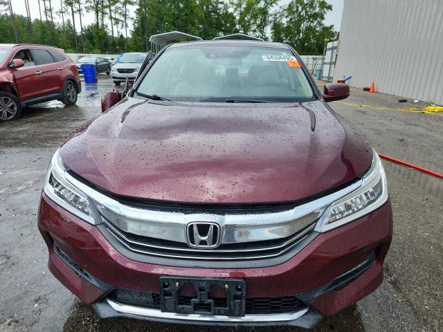 1HGCR3F99GA030758 - 2016 HONDA ACCORD TOURING 勃艮第红 照片 5