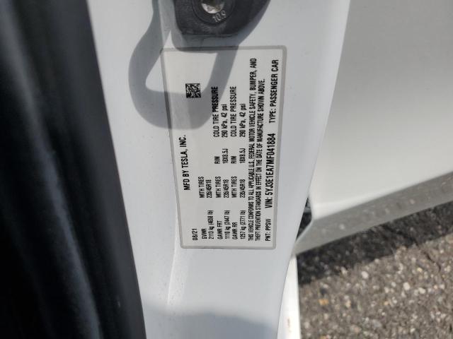 5YJ3E1EA7MF041884 - 2021 TESLA MODEL 3 Ağ foto 13