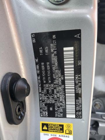 5TDJKRFH2FS177106 - 2015 TOYOTA HIGHLANDER XLE SILVER photo 13