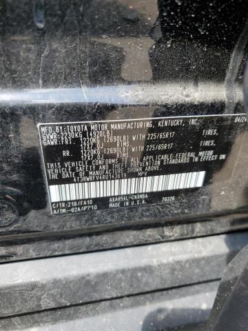 4T3RWRFV4RU143619 - 2024 TOYOTA RAV4 XLE BLACK photo 14