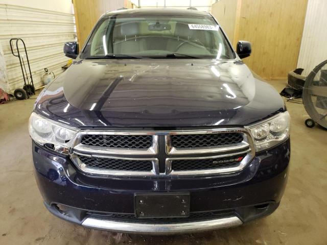 1C4SDJDT8DC565821 - 2013 DODGE DURANGO CREW BLUE photo 5