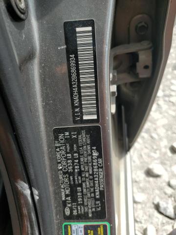 KNADH4A32B6869934 - 2011 KIA RIO BASE 灰色 照片 12