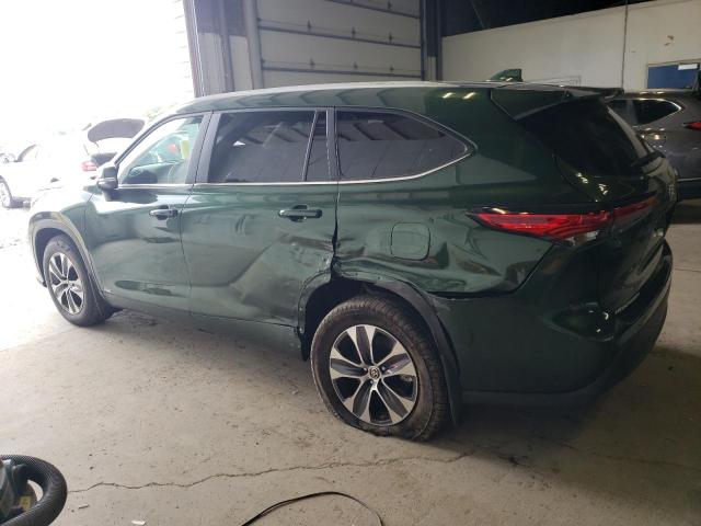 5TDKBRCH3PS585379 - 2023 TOYOTA HIGHLANDER HYBRID XLE GREEN photo 2