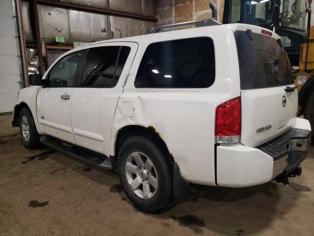 5N1AA08B75N718772 - 2005 NISSAN ARMADA SE WHITE photo 2