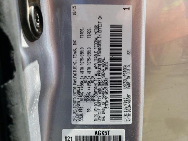 5TFDY5F10GX510695 - 2016 TOYOTA TUNDRA CREWMAX SR5 GRAY photo 13