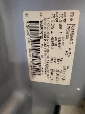 1A8HW58P27F573191 - 2007 CHRYSLER ASPEN LIMITED ვერცხლისფერი ფოტო 13