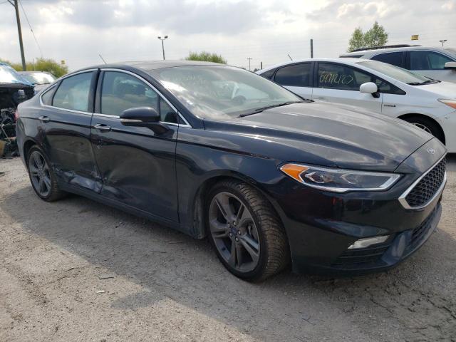 3FA6P0VP0HR404607 - 2017 FORD FUSION SPORT BLACK photo 4