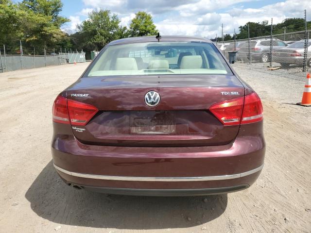 1VWCN7A36EC091973 - 2014 VOLKSWAGEN PASSAT SEL მუქწითელი ფოტო 6