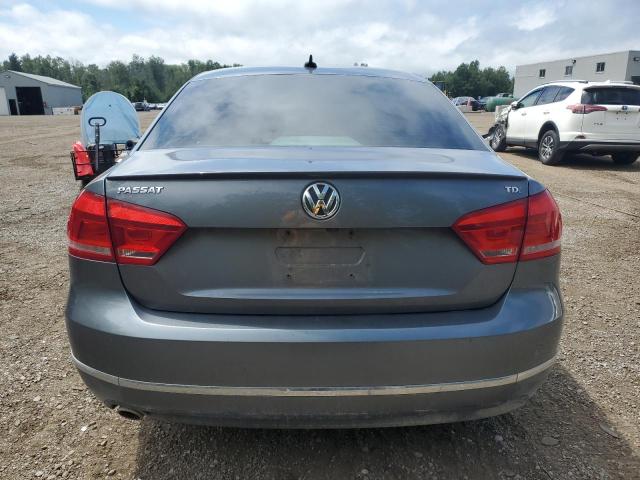 1VWCN7A32DC149186 - 2013 VOLKSWAGEN PASSAT SEL رمادي صورة 6
