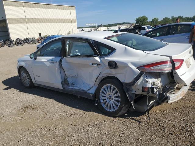 3FA6P0UU3FR143879 - 2015 FORD FUSION S HYBRID WHITE photo 2