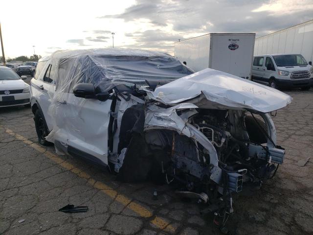 1FM5K8AB4LGD01053 - 2020 FORD EXPLORER POLICE INTERCEPTOR 白色 照片 4