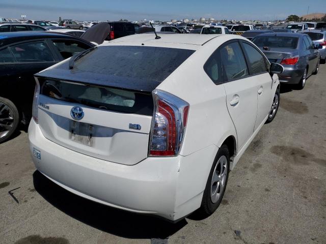 JTDKN3DU5D5599317 - 2013 TOYOTA PRIUS WHITE photo 3