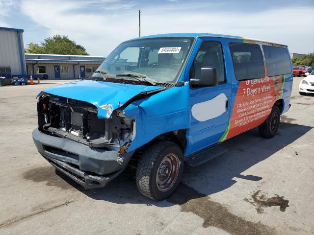 1FMNE1BWXEDA21805 - 2014 FORD ECONOLINE E150 WAGON TWO TONE photo 1