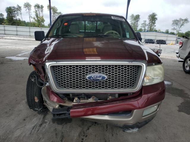 1FTPW12545FA60587 - 2005 FORD F150 SUPERCREW RED photo 5