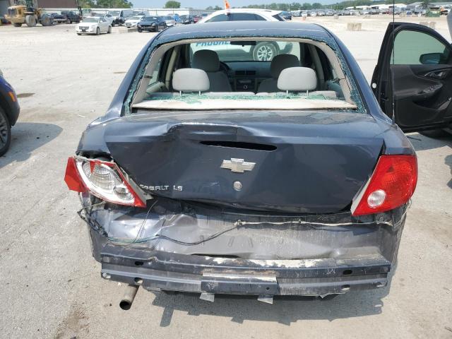 1G1AK58F587299243 - 2008 CHEVROLET COBALT LS BLACK photo 6