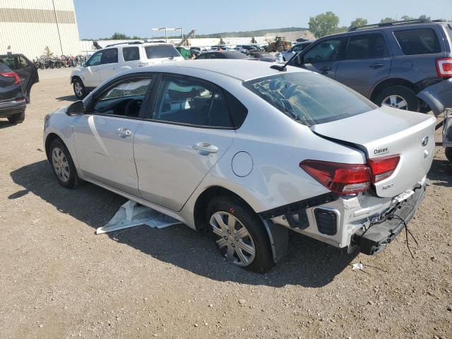 3KPA24AD2ME377823 - 2021 KIA RIO LX SILVER photo 2