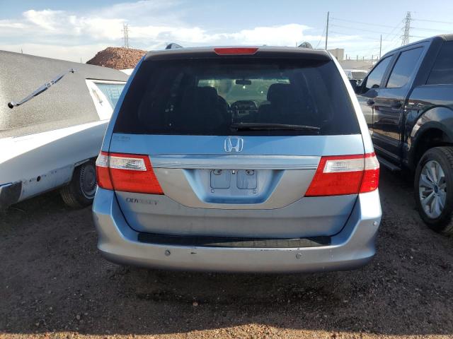 5FNRL38457B038178 - 2007 HONDA ODYSSEY EX BLUE photo 6