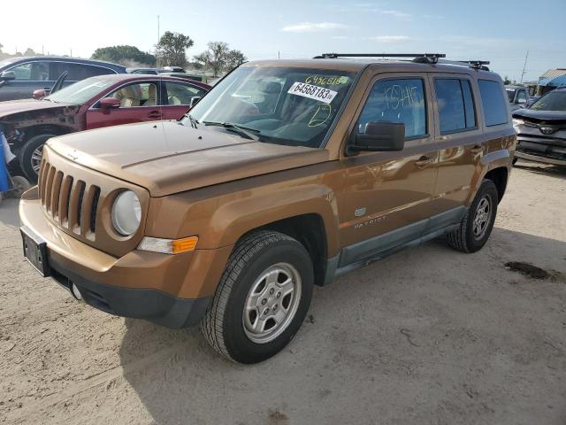 1J4NF4GB2BD172619 - 2011 JEEP PATRIOT LATITUDE BROWN photo 1