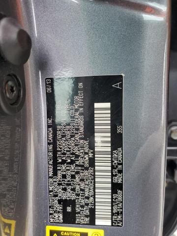 2T2BK1BA4DC217282 - 2013 LEXUS RX 350 BASE GRAY photo 13