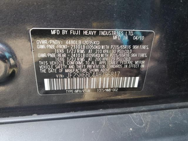 JF2SH6BC4AH796817 - 2010 SUBARU FORESTER XS Graphit Foto 13