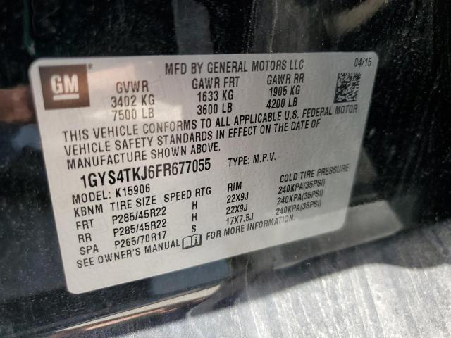 1GYS4TKJ6FR677055 - 2015 CADILLAC ESCALADE ESV PREMIUM Siyah fotoğraf 13