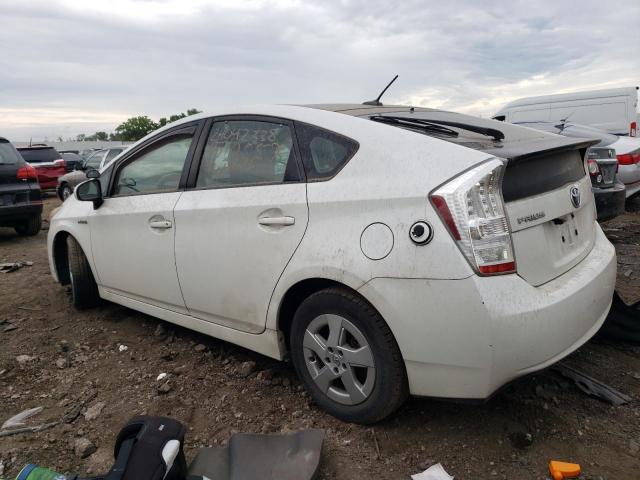 JTDKN3DUXA0104635 - 2010 TOYOTA PRIUS WHITE photo 2