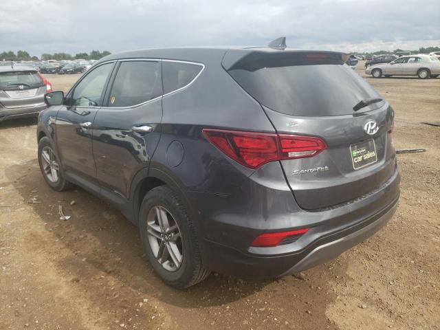 5XYZTDLB8HG450116 - 2017 HYUNDAI SANTA FE S GRAY photo 2