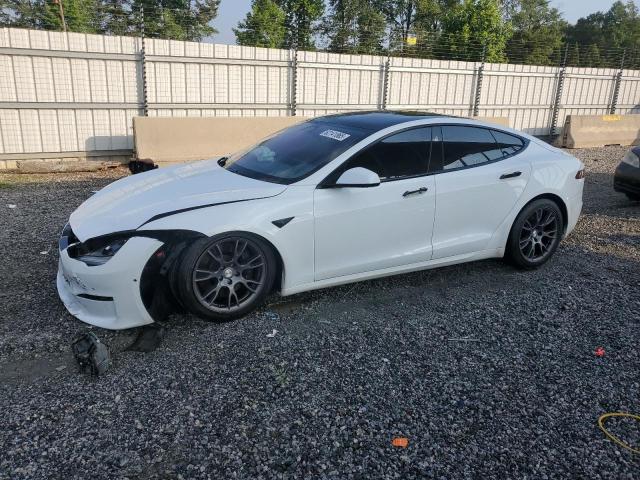 5YJSA1E53NF465509 - 2022 TESLA MODEL S WHITE photo 2