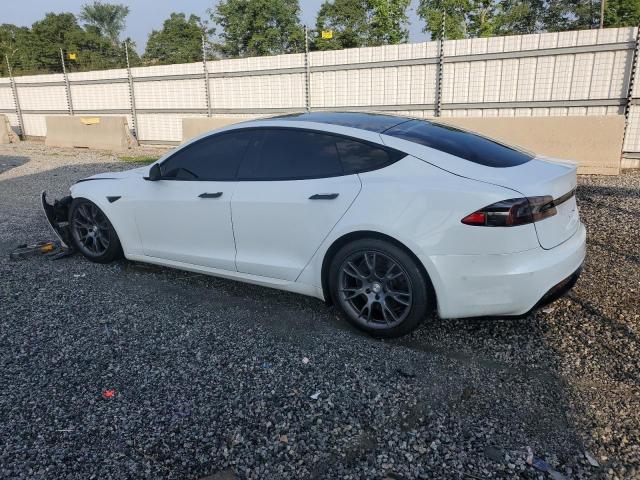 5YJSA1E53NF465509 - 2022 TESLA MODEL S WHITE photo 3