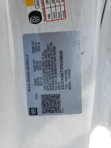 1G1FH1R77P0159920 - 2023 CHEVROLET CAMARO SS WHITE photo 13