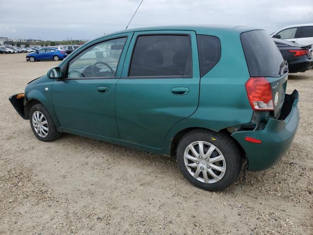 KL1TD62695B417559 - 2005 CHEVROLET AVEO BASE GREEN photo 2