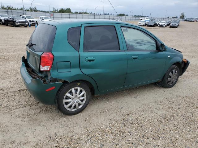 KL1TD62695B417559 - 2005 CHEVROLET AVEO BASE GREEN photo 3