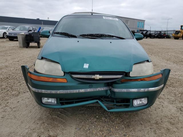 KL1TD62695B417559 - 2005 CHEVROLET AVEO BASE GREEN photo 5