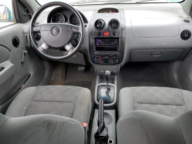 KL1TD62695B417559 - 2005 CHEVROLET AVEO BASE GREEN photo 8
