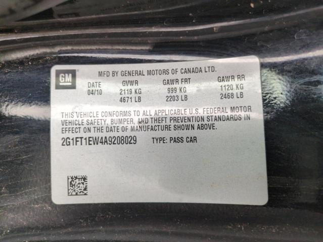 2G1FT1EW4A9208029 - 2010 CHEVROLET CAMARO SS BLACK photo 13