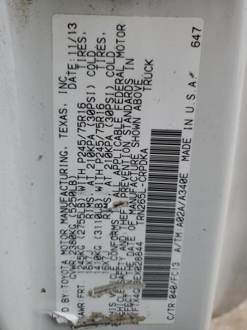 5TFTX4GN3EX028844 - 2014 TOYOTA TACOMA PRERUNNER ACCESS CAB WHITE photo 12