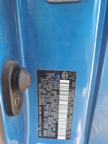 2T1KR32E28C717235 - 2008 TOYOTA COROLLA MA XR BLUE photo 12