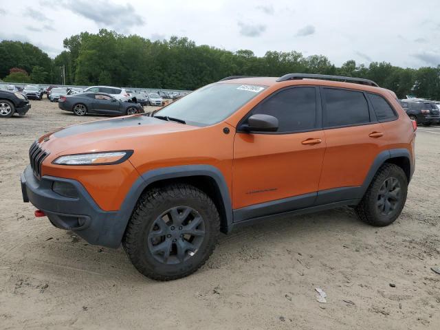 1C4PJMBS9FW668452 - 2015 JEEP CHEROKEE TRAILHAWK ORANGE photo 1