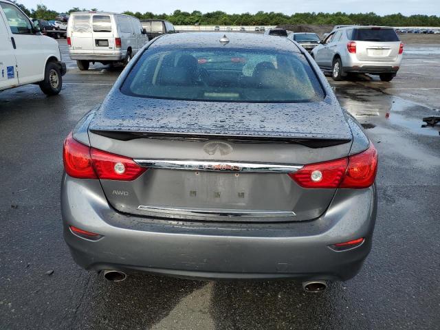 JN1BV7AR7FM420004 - 2015 INFINITI Q50 BASE GRAY photo 6