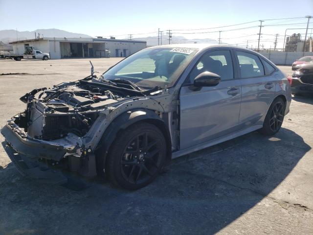 2HGFE2F59NH610588 - 2022 HONDA CIVIC SPORT GRAY photo 1