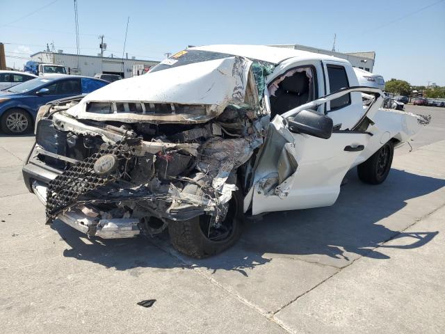 5TFRM5F15JX131409 - 2018 TOYOTA TUNDRA DOUBLE CAB SR/SR5 WHITE photo 1
