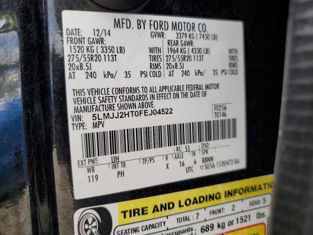 5LMJJ2HT0FEJ04522 - 2015 LINCOLN NAVIGATOR შავი ფოტო 14